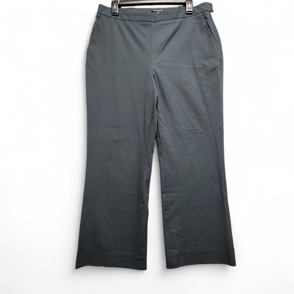 Eileen Fisher Pants - Eileen Fisher Organic Cotton Stretch Twill‎ Pant Womens 12 Petite Green Pull On
